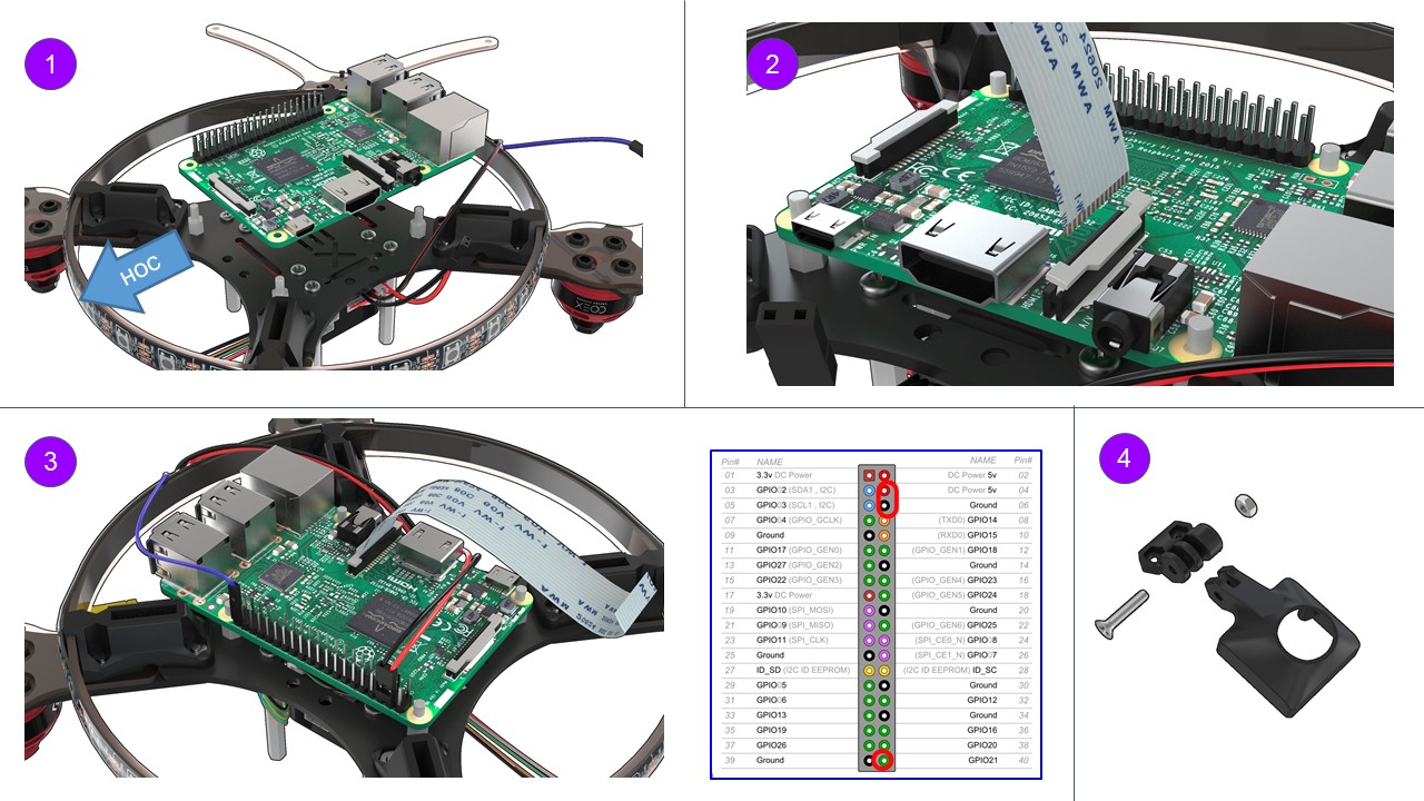 Монтаж Raspberry Pi Model B