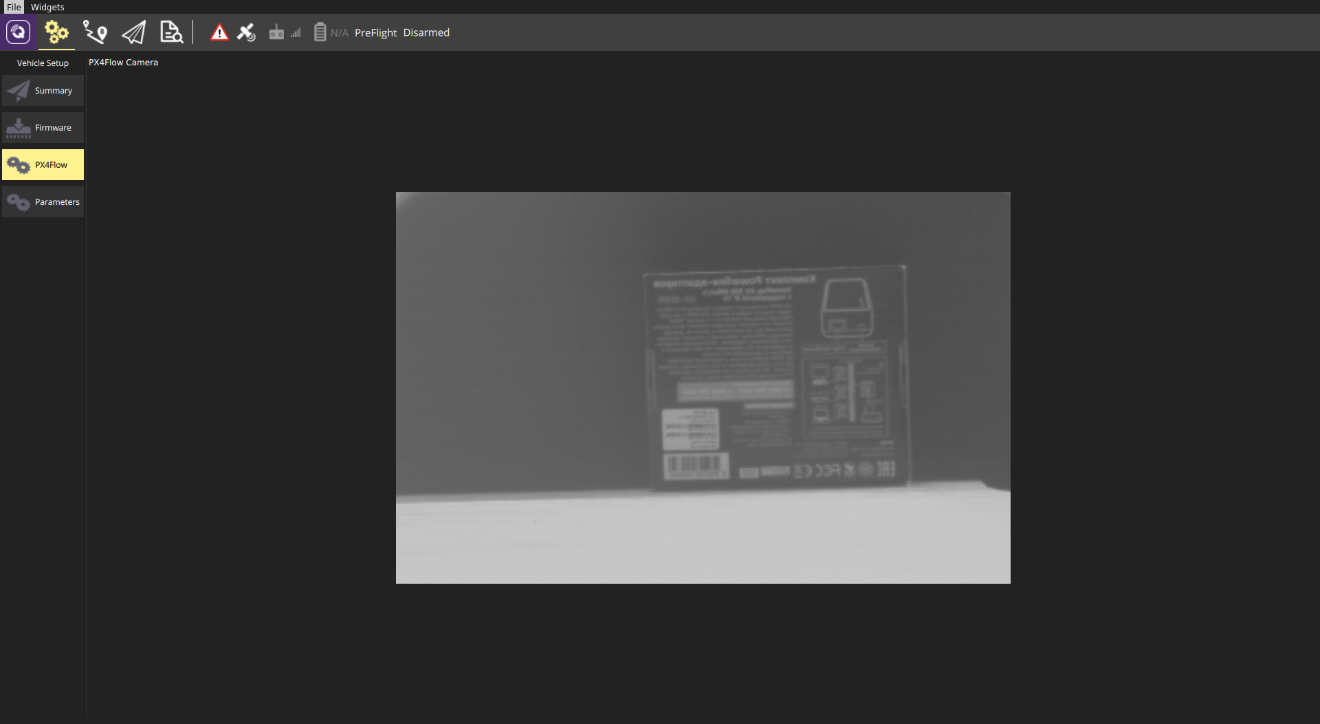 QGroundControl PX4FLOW calibration